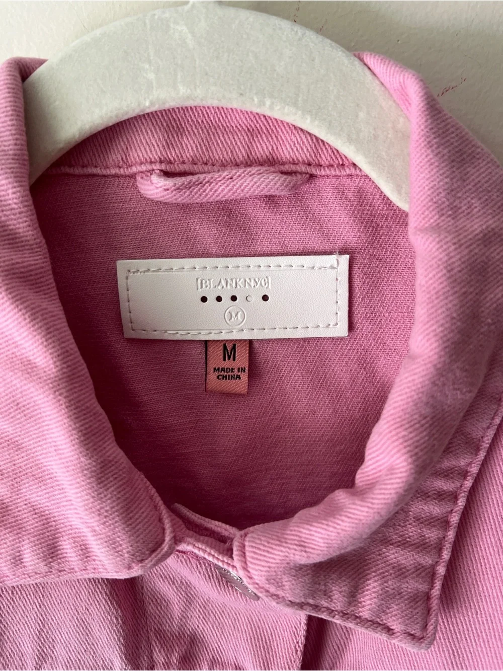 Blank NYC Pink to White Ombre Kids Denim Jacket